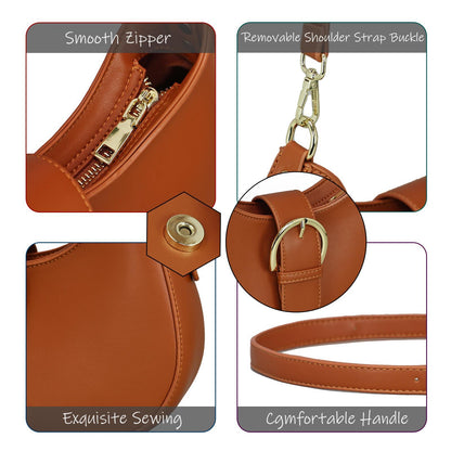 Fashion Los Angeles 0386 Series Women's Shoulder Bag Black Brown