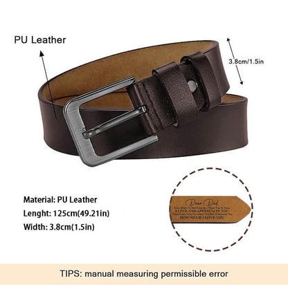 Belt For Dad - Brown - Red