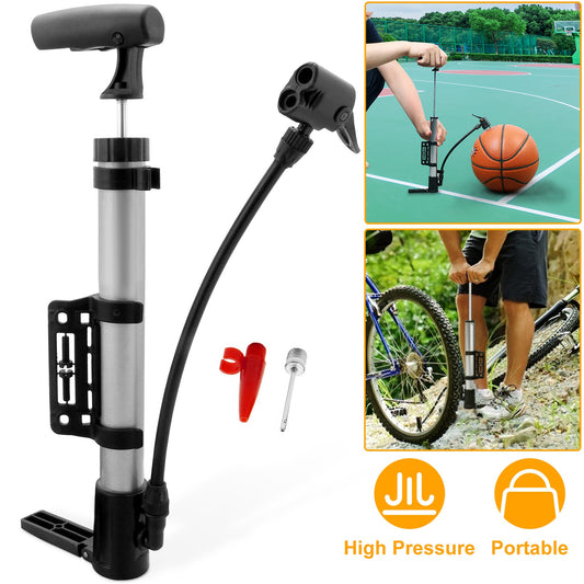 1Pc Mini Bike Inflator Portable Bicycle Tire Inflator Ball Air Inflating With Mount Frame For Mountain Road Bike