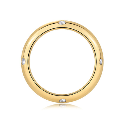 Starry Diamond Ring Wedding Ring Luxury Fashion Moissanite Silver Ring